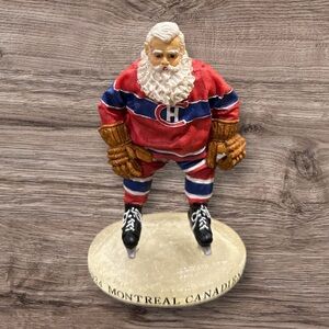 NHL Heritage 1934 Montreal Canadians Habs SANTA Hockey Figure w/ COA NEW in BOX